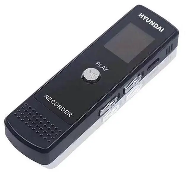 Alt view image 3 of 7 - Hyundai IT E666 Professional Digital Voice Recorder AGC Smart Audio Activated Long Distance Recording HD Noise Reduction Dictaphone 16GB