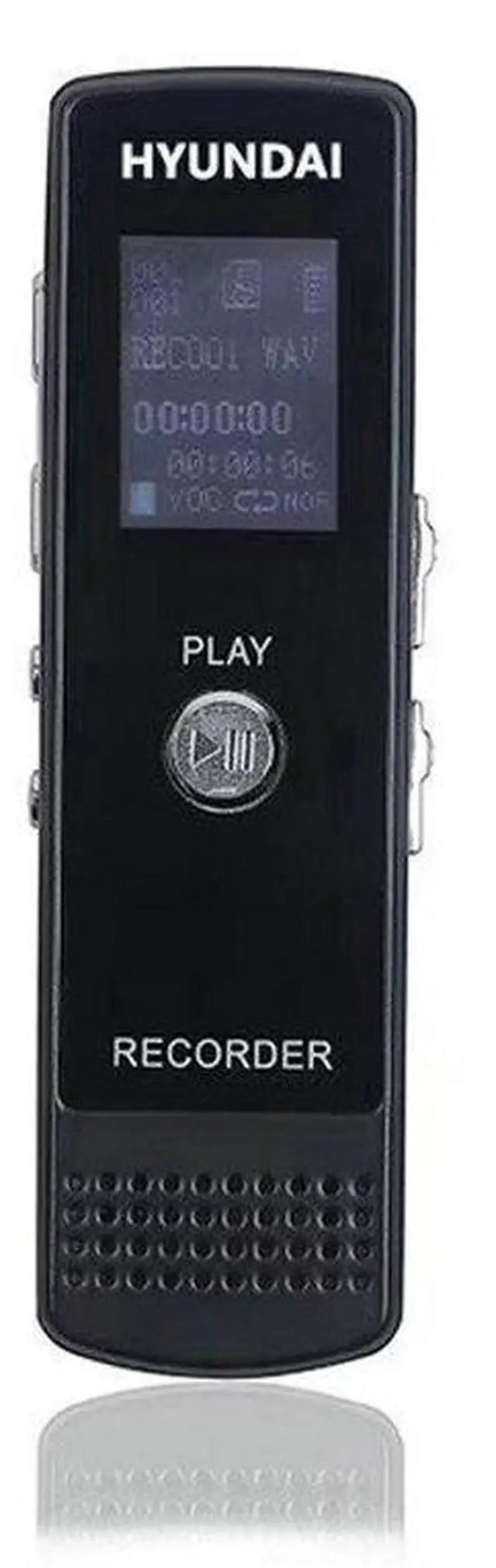 Alt view image 2 of 7 - Hyundai IT E666 Professional Digital Voice Recorder AGC Smart Audio Activated Long Distance Recording HD Noise Reduction Dictaphone 16GB