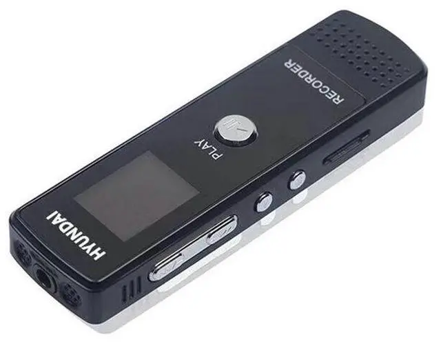 Alt view image 3 of 7 - Hyundai IT E666 Professional Digital Voice Recorder AGC Smart Audio Activated Long Distance Recording HD Noise Reduction Dictaphone 32GB