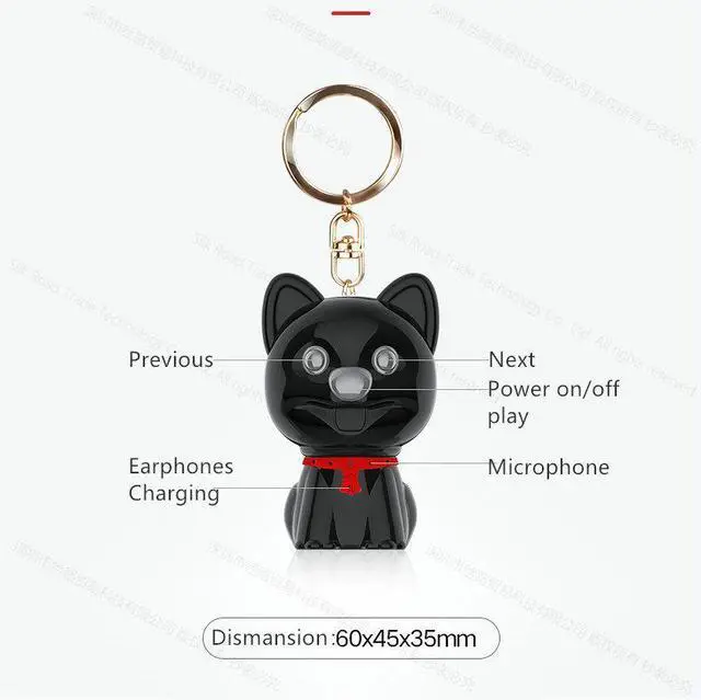 Main image of Hyundai IT Mini Cute Doll Children Safe Digital voice-activated recorder Dictaphone 8GB Black