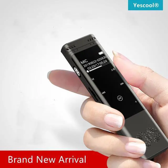 Alt view image 2 of 7 - Rendmmsn R80 Professional 1536Kbps Digital Voice-Activated Recorder FM Radio MP3 Player Dual Mic Stereo Record Mini Dictaphone
