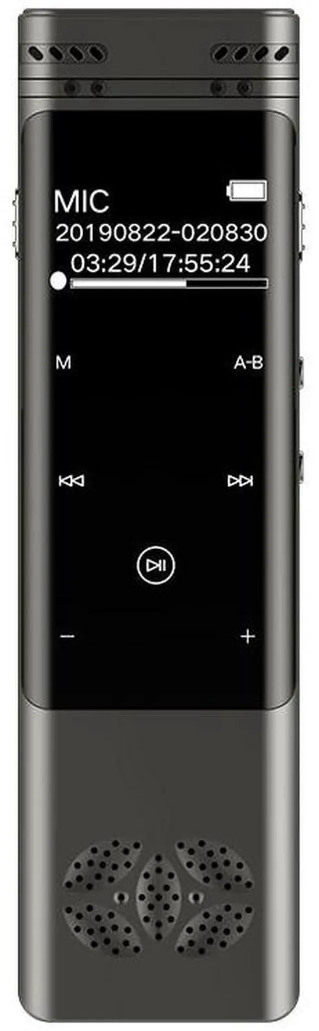 Main image of Rendmmsn R80 Professional 1536Kbps Digital Voice-Activated Recorder FM Radio MP3 Player Dual Mic Stereo Record Mini Dictaphone