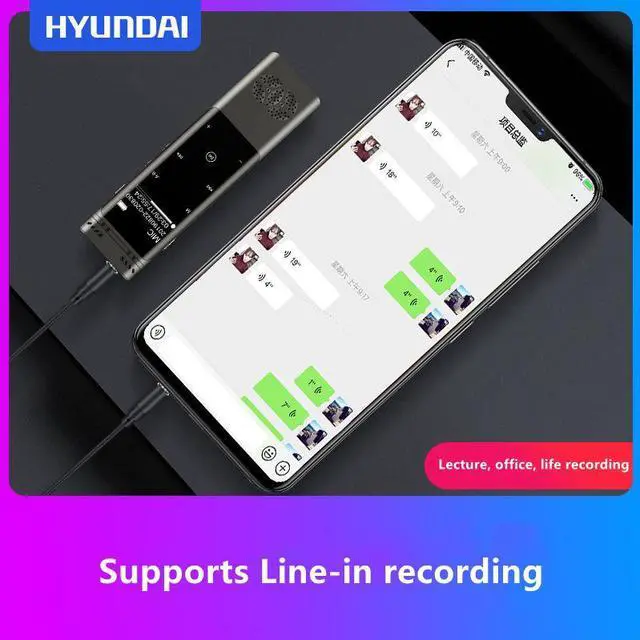 Alt view image 5 of 7 - Rendmmsn R80 Professional 1536Kbps Digital Voice-Activated Recorder FM Radio MP3 Player Dual Mic Stereo Record Mini Dictaphone
