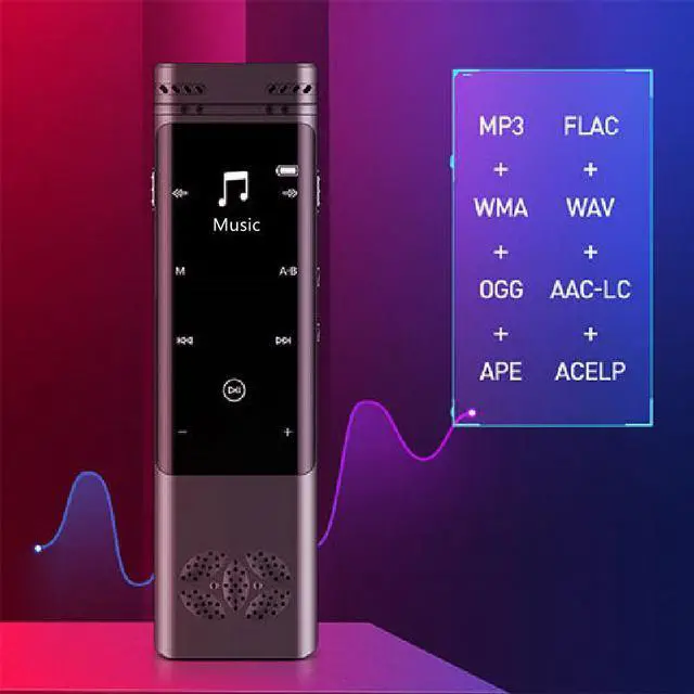 Alt view image 6 of 7 - Rendmmsn R80 Professional 1536Kbps Digital Voice-Activated Recorder FM Radio MP3 Player Dual Mic Stereo Record Mini Dictaphone