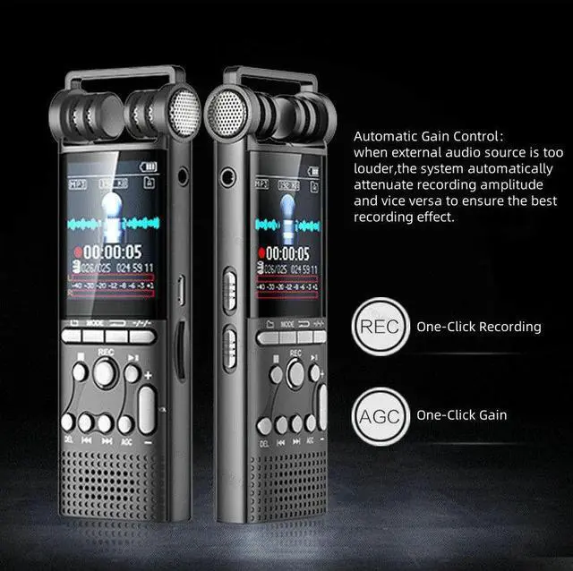 Alt view image 5 of 7 - Rendmmsn X26 Digital voice recorders Factory All-metal 32G conference digital high-definition noise-canceling Audio Record Dictaphone
