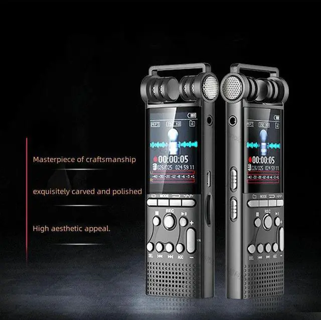 Alt view image 6 of 7 - Rendmmsn X26 Digital voice recorders Factory All-metal 32G conference digital high-definition noise-canceling Audio Record Dictaphone