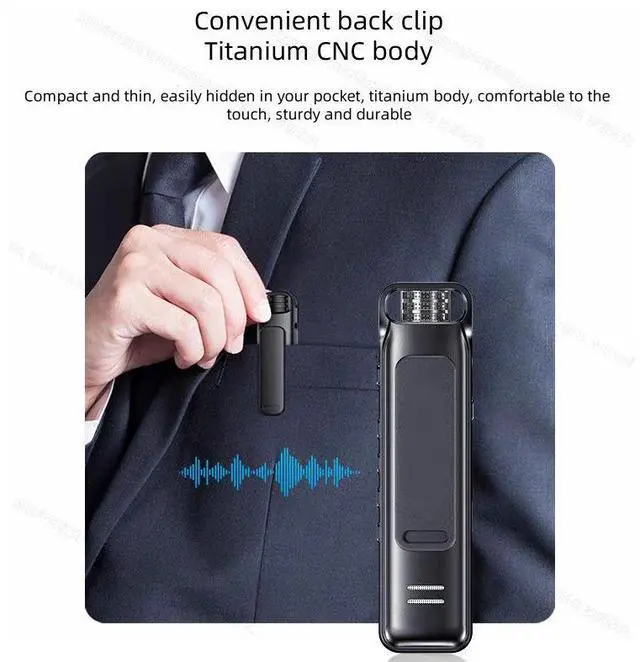 Alt view image 4 of 7 - Geili-88 Long Time Endurance HD Denoise Clip Digital Voice Audio Recorder Learning Business Meeting Interview Wedding Dictaphone 128GB