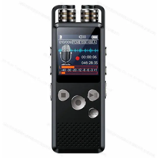 Alt view image 2 of 7 - Rendmmsn KP666 Professional Dictaphone Clear Voice-Activated Digital Recorder PCM Stereo Variable Speed Player Meeting Recording