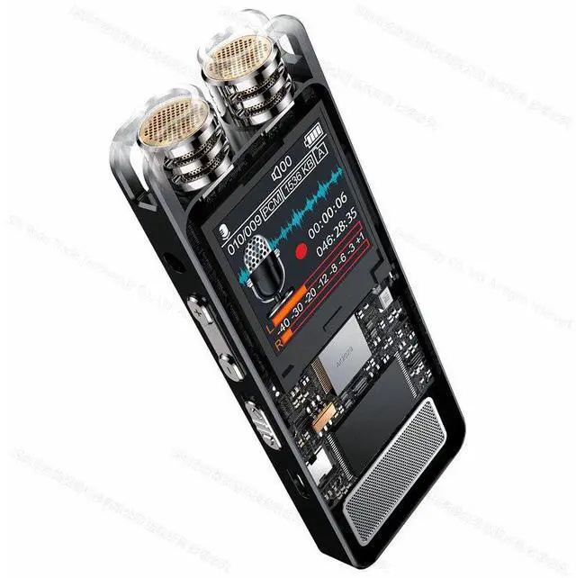 Main image of Rendmmsn KP666 Professional Dictaphone Clear Voice-Activated Digital Recorder PCM Stereo Variable Speed Player Meeting Recording 64GB