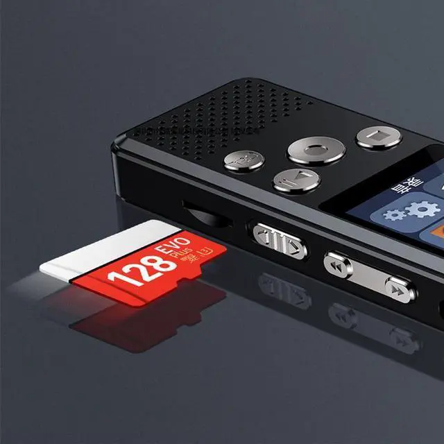 Alt view image 5 of 7 - Rendmmsn KP666 Professional Dictaphone Clear Voice-Activated Digital Recorder PCM Stereo Variable Speed Player Meeting Recording 128GB