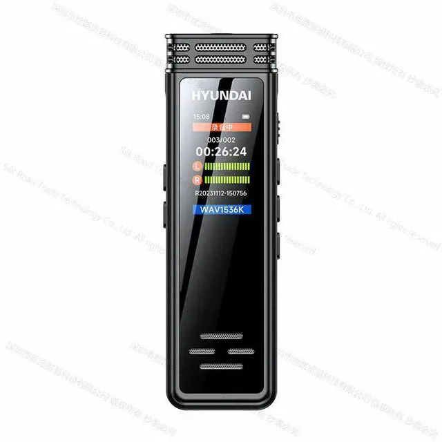 Main image of Yescool E388 Professional Dictaphone Clip HD Stereo Noise Reduction Voice-Activated Dual Mic Voice Recorder Line-in Timed Business Meeting Class Lecture Home Sound recording
