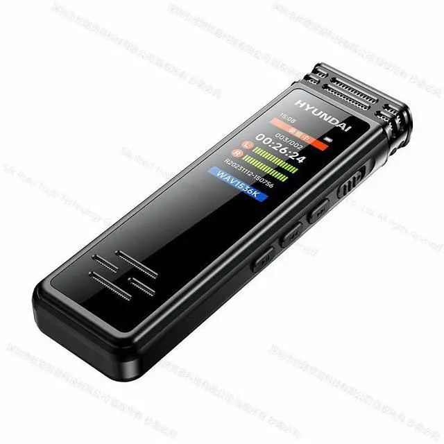 Alt view image 6 of 7 - Yescool E388 Professional Dictaphone Clip HD Stereo Noise Reduction Voice-Activated Dual Mic Voice Recorder Line-in Timed Business Meeting Class Lecture Home Sound recording