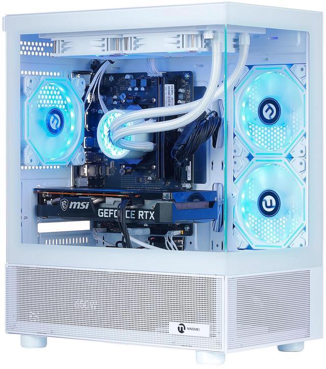 Main image of NINGMEI Gaming PC Desktop, Ryzen 7 7800X3D 4.2 GHz (5GHz Turbo Boost), NVIDIA RTX 5070 12GB GDDR7, 1TB Gen4 NVMe SSD, 32GB DDR5 RAM 6000 ,240mm ARGB AIO, 750W  PSU, Wi-Fi, Win 11 Home