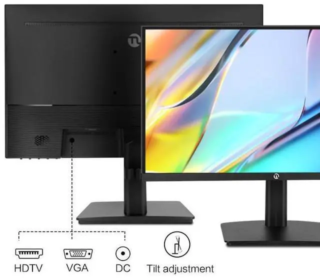 Alt view image 7 of 7 - NINGMEI SD20VF-VE 21.5-Inch 1080P FHD for 16:9 Widescreen Monitor, Low Blue Light / 75Hz / 72%NTSC / HDTV&VGA, Support Wall Hanging, Computer Monitor for Gaming & Home & Office
