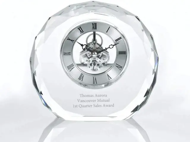 Alt view image 2 of 3 - Thomas Aurora 5.5" Round Silver Analog Battery Powered Modern Silent Clock