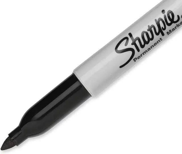 Alt view image 3 of 6 - Sharpie Permanent Markers, Fine Point, Black, 36 Count