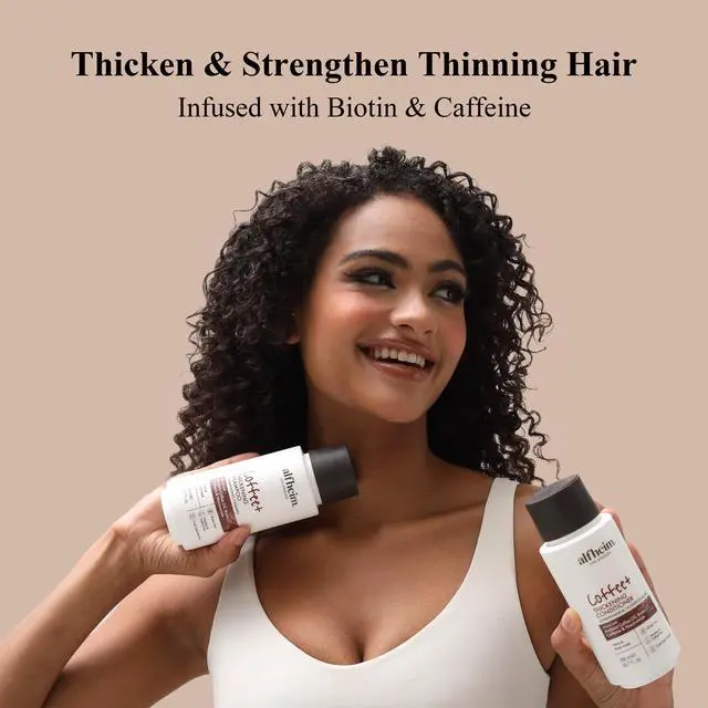 Alt view image 2 of 7 - Alfheim Caffeine Shampoo and Conditioner Set | Strengthens Hair & Supports Scalp Health | Biotin & Niacinamide for Thicker, Fuller Hair | Sulfate-Free for Oily Scalp & Thinning Hair | 10.7 oz Each