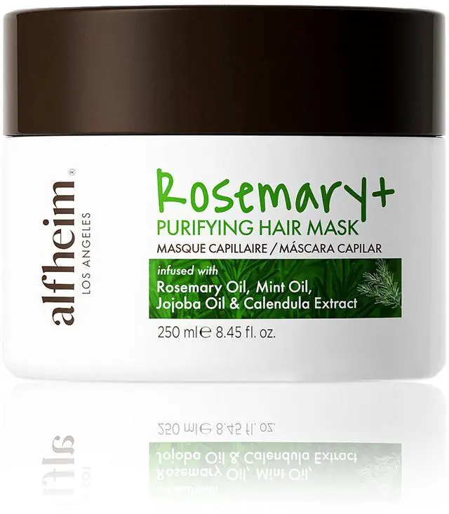 Main image of ALFHEIM Rosemary+ Purifying Hair Mask | Deep Moisturizing & Scalp Balancing Treatment | Infused with Rosemary, Peppermint Oil & Jojoba Oil | For Oily Hair, Dandruff & Weakened Strands | 8.45 oz