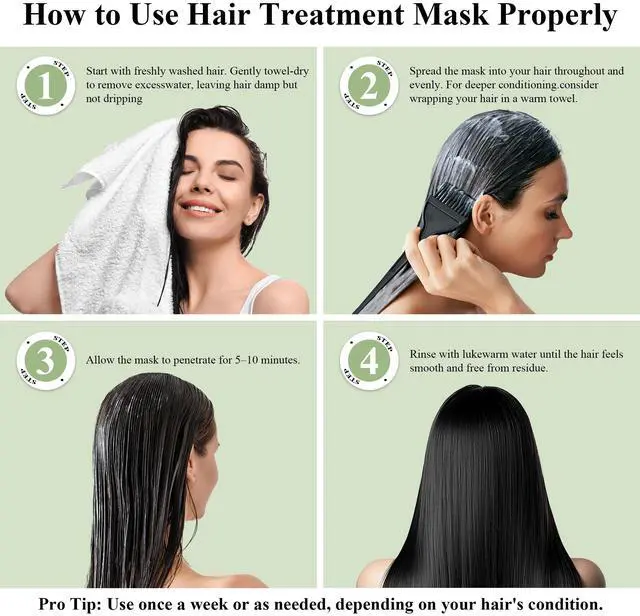 Alt view image 6 of 7 - ALFHEIM Rosemary+ Purifying Hair Mask | Deep Moisturizing & Scalp Balancing Treatment | Infused with Rosemary, Peppermint Oil & Jojoba Oil | For Oily Hair, Dandruff & Weakened Strands | 8.45 oz