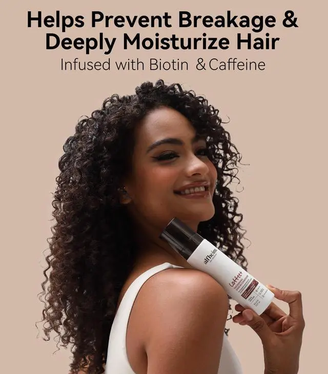 Alt view image 3 of 7 - ALFHEIM Coffee+ Thickening Leave-In Conditioner | Biotin & Caffeine for Hair Growth & Strength | Lightweight, Nourishing & Volumizing Spray | Sulfate-Free, Paraben-Free | 5.4 oz