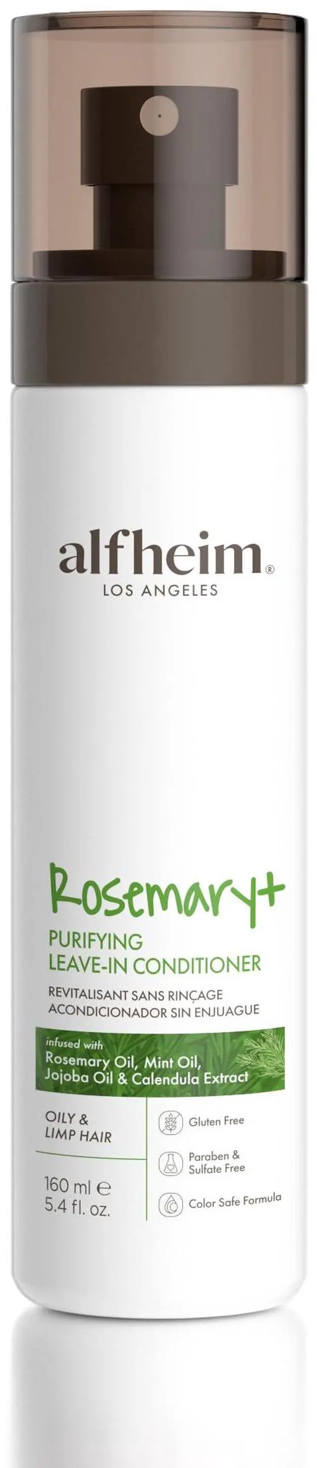 Main image of ALFHEIM Rosemary+ Leave-in Conditioner | Lightweight Hydrating & Smoothing Hair Mist | Frizz Control & Heat Protection | Suitable for Oily, Fine, and Dandruff-Prone Hair | 5.4 oz