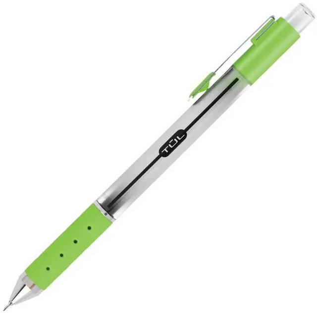Alt view image 4 of 7 - TUL Retractable Gel Pens, Needle Point, 0.5 mm, Gray Barrel, Assorted Bright Ink Colors, Pack Of 8