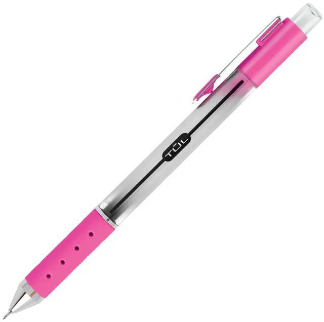 Alt view image 5 of 7 - TUL Retractable Gel Pens, Needle Point, 0.5 mm, Gray Barrel, Assorted Bright Ink Colors, Pack Of 8