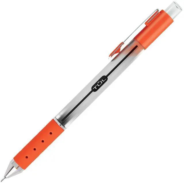 Alt view image 7 of 7 - TUL Retractable Gel Pens, Needle Point, 0.5 mm, Gray Barrel, Assorted Bright Ink Colors, Pack Of 8