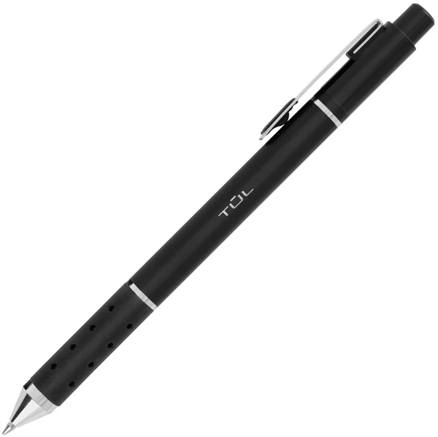 Alt view image 4 of 7 - ® GL Series Retractable Gel Pens, Medium Point, 0.7 mm, Black Barrel, Black Ink, Pack Of 12 Pens