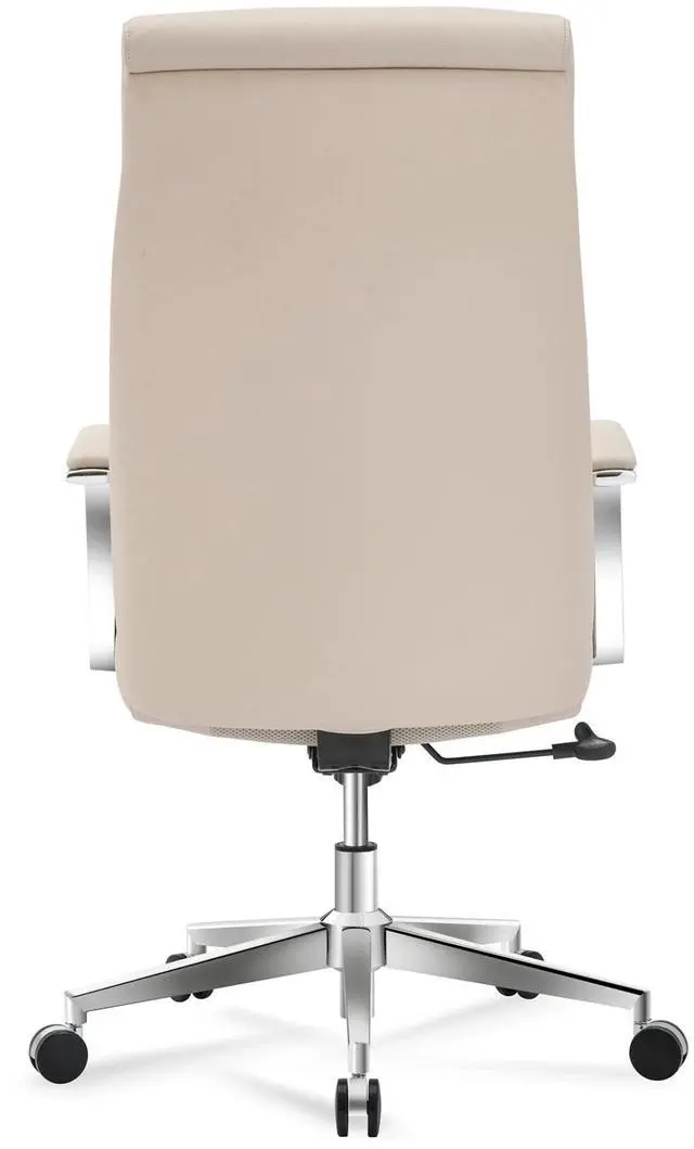 Alt view image 6 of 7 - ® Modern Comfort Modee Vegan Leather High-Back Executive Office Chair, Sand/Chrome, BIFMA Compliant