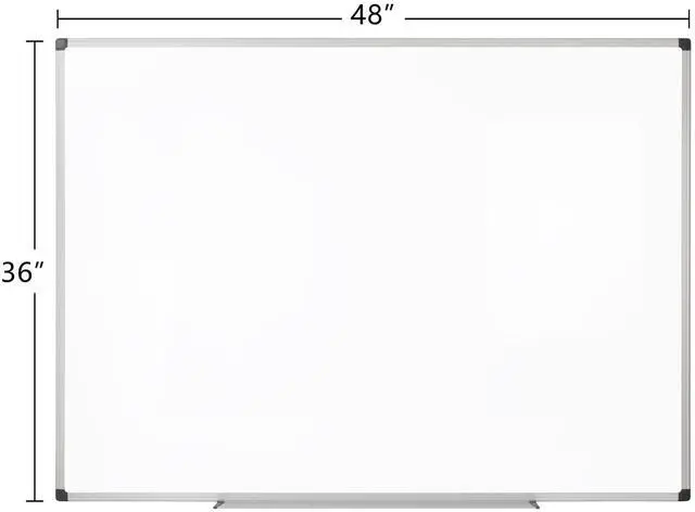 Alt view image 4 of 7 - Realspace Magnetic Dry-Erase Whiteboard, 36" x 48", Silver Frame