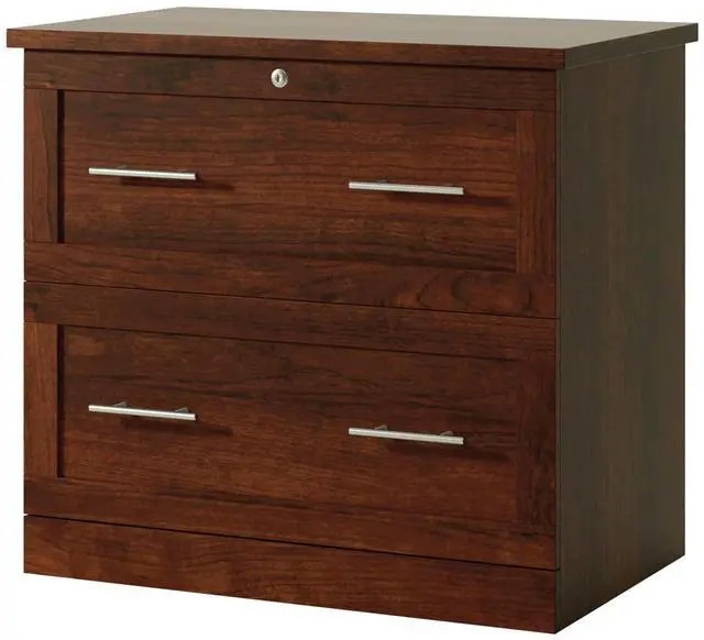 Alt view image 2 of 7 - Realspace® 29-7/16"W x 18-1/2"D Lateral 2-Drawer File Cabinet, Mulled Cherry