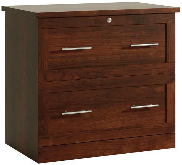 Alt view image 5 of 7 - Realspace® 29-7/16"W x 18-1/2"D Lateral 2-Drawer File Cabinet, Mulled Cherry