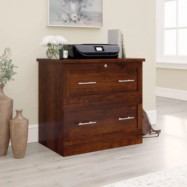 Alt view image 7 of 7 - Realspace® 29-7/16"W x 18-1/2"D Lateral 2-Drawer File Cabinet, Mulled Cherry