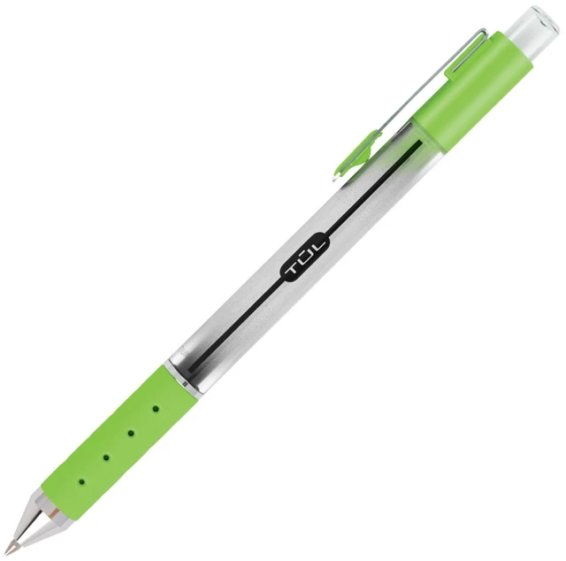 Alt view image 3 of 7 - Retractable Gel Pens, Bullet Point, 0.7 mm, Gray Barrel, Assorted Bright Ink Colors, Pack Of 8