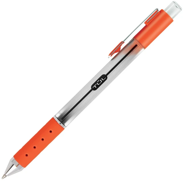 Alt view image 6 of 7 - Retractable Gel Pens, Bullet Point, 0.7 mm, Gray Barrel, Assorted Bright Ink Colors, Pack Of 8
