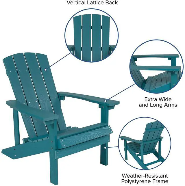 Alt view image 7 of 7 - FLASH FURNITURE 2-JJ-C14501-SFM-GG Charlestown All-Weather Poly Resin Wood