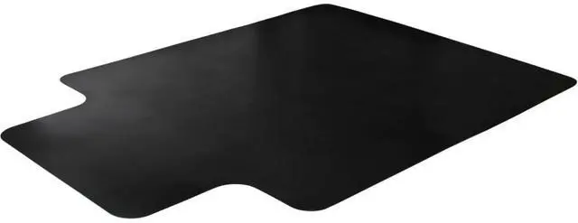Alt view image 9 of 15 - Cleartex Advantagemat Black Chair Mat - Office, Hard Floor, Carpeted Floor - 48" Length x 36" Width x 0.60" Thickness -
