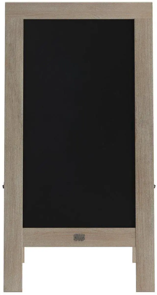 Alt view image 19 of 19 - Canterbury 40" x 20" Vintage Wooden A-Frame Magnetic Indoor/Outdoor Chalkboard Sign, Freestanding Double Sided Extra Large Message Board, Weathered