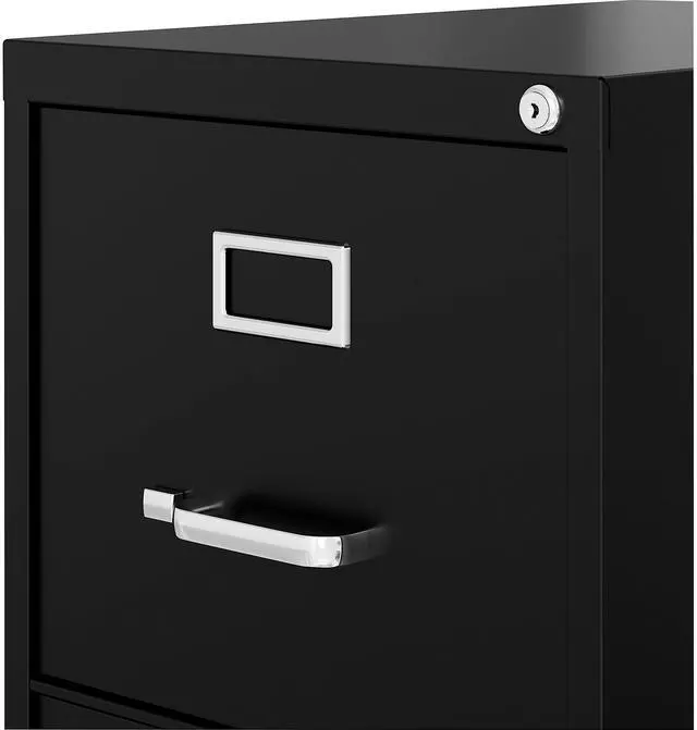 Alt view image 8 of 11 - Lorell Vertical File, 22" Deep, 3-Dwr, Letter, 15"X22"X52" , Bk (LLR42297)
