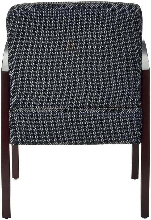 Alt view image 16 of 16 - Lorell Guest Chairs 24"x25"x35-1/2" Charcoal/Espresso frame 68555