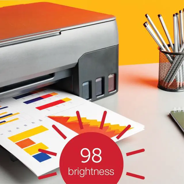 Alt view image 6 of 7 - Office Depot ImagePrint FSC Certified Multiuse Paper by Domtar, 8 1/2in x 11in, 20 Lb, White, 500 Sheets Per Ream, Case Of 5 Reams, 1914