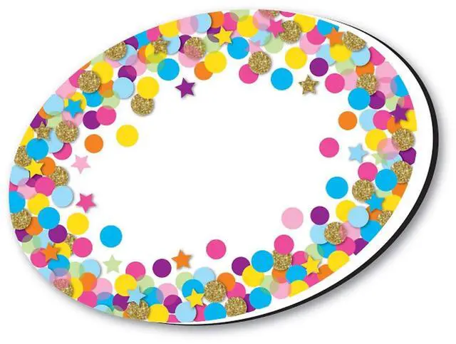 Alt view image 5 of 5 - ashley productions magnetic whiteboard eraser, oval confetti, pack of 6