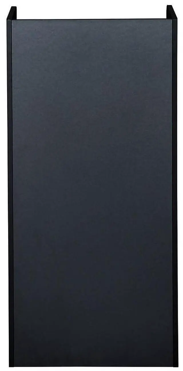 Alt view image 5 of 7 - Flash Furniture Sony Laminate Wood Commercial-Grade Trash Receptacle with Tray Top, Wooden Restaurant Trash Can Cabinet and Garbage Receptacle, Black