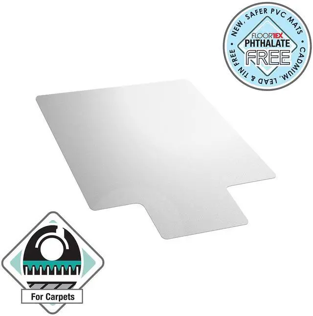 Alt view image 20 of 20 - Cleartex PVC Rctglr Lipped Chair Mat Low Pile Carpets 36X48 FR119225LV