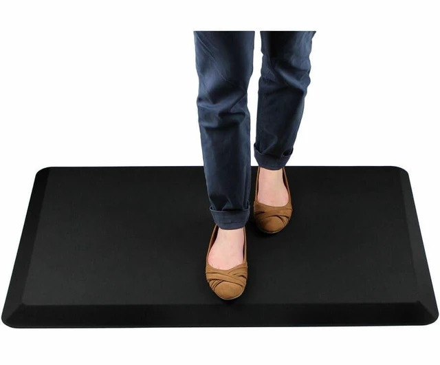 Alt view image 5 of 8 - Floortex Comfort Anti-Fatigue Mat, Rectangular 16 x 24 Inches, Black