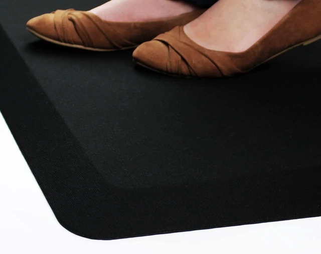 Alt view image 4 of 8 - Floortex Comfort Anti-Fatigue Mat, Rectangular 16 x 24 Inches, Black