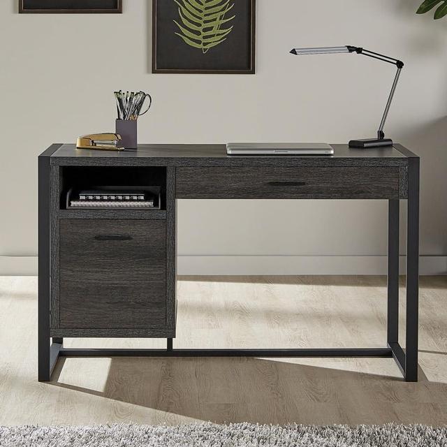 Main image of RealSpace® DeJori 51"W Writing Desk, Charcoal
