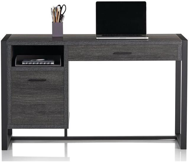 Alt view image 6 of 7 - RealSpace® DeJori 51"W Writing Desk, Charcoal
