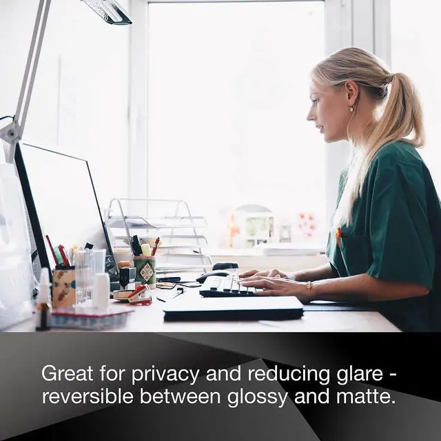 Alt view image 5 of 7 - PF240W1B Frameless Blackout Privacy Filter For 24-Inch Widescreen Monitor, 16:10 Aspect Ratio